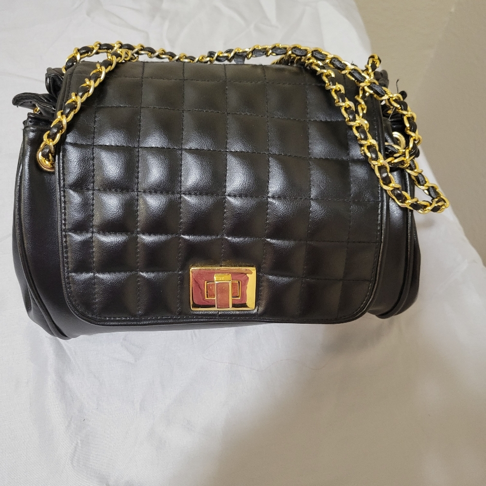 Black Leather Purse